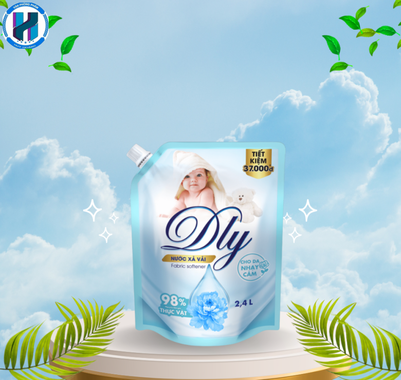 Nước Xả Vải DLY Cho Da Nhạy Cảm (Túi 2,4 L)