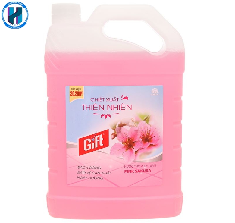 Nước lau sàn nhà Gift hương SAKURA can 3.8kg