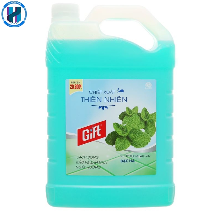 Nước lau sàn nhà Gift hương bạc hà can 3.8kg