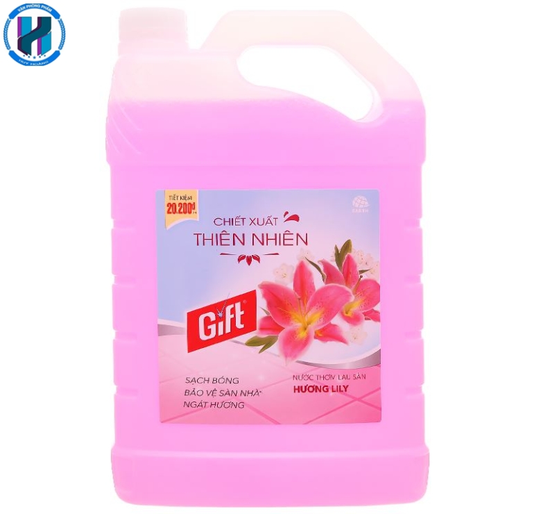 Nước lau sàn nhà Gift hương hoa lily can 3.8kg