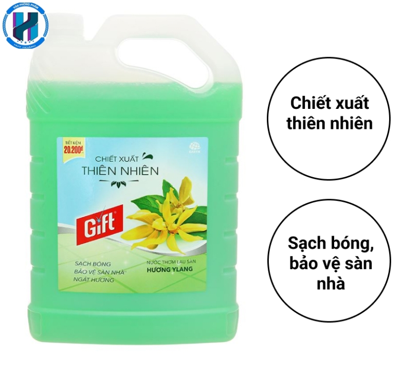Nước lau nhà Gift hương ylang can 3.8kg