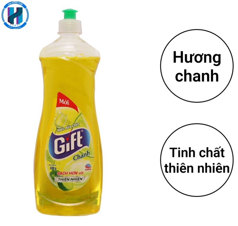 Nước rửa chén Gift hương chanh chai 800g