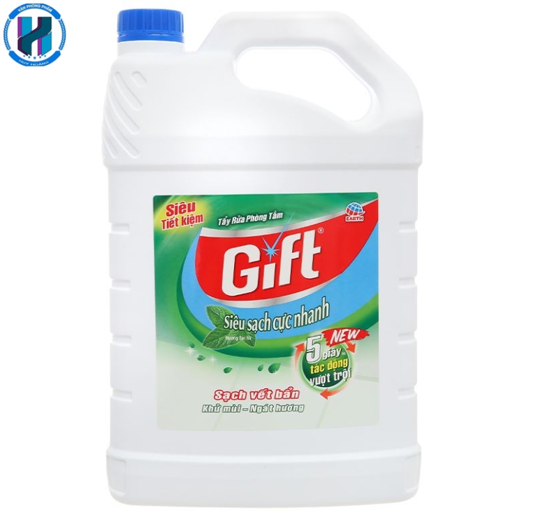 Nước tẩy nhà tắm Gift bạc hà 3.8 kg