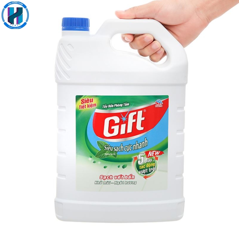 Nước tẩy nhà tắm Gift bạc hà 3.8 kg